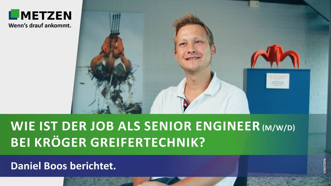 Wie ist der Job als Senior Engineer (m/w/d) bei KRÖGER Greifertechnik? Daniel Boos berichtet